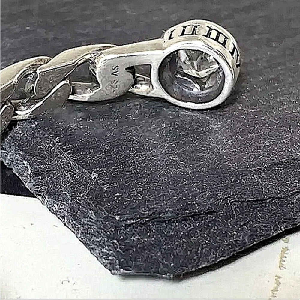Sterling Silver Star Zircon Cuff Bangle Bracelet